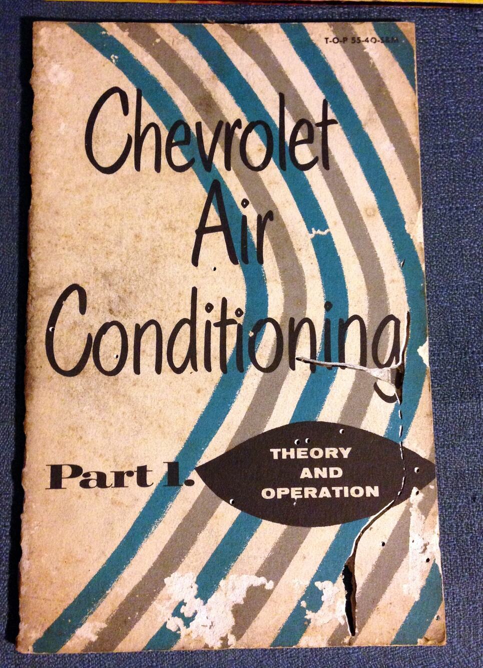 Vintage Original 1955 "Chevrolet Air Conditioning Training Theory & Operation"